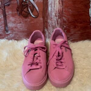 Puma suede sparkly sneakers